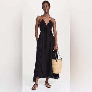 XiRENA Black Halter Maxi Dress